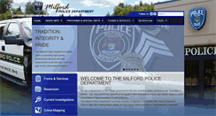 Desktop Screenshot of milfordpolice.com